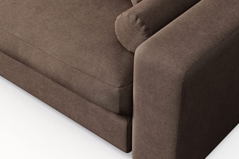 Arken Lyx 3-sits Vändbar L-formad Djup Divansoffa i Tyg - Brun - Products - Möbler - Soffa - Divansoffa & schäslongsoffa - 3 sits soffa med divan
