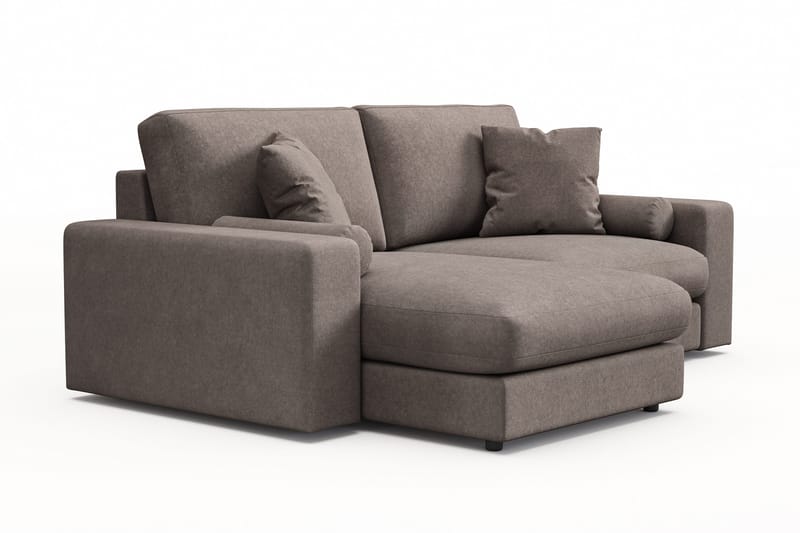 Arken Lyx 3-sits Vändbar L-formad Djup Divansoffa i Tyg - Brun - Products - Möbler - Soffa - Divansoffa & schäslongsoffa - 3 sits soffa med divan