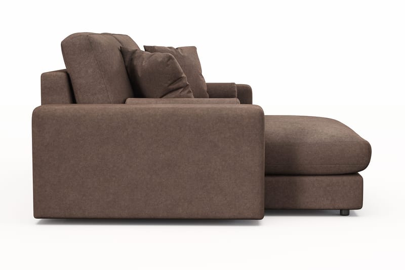 Arken Lyx 3-sits Vändbar L-formad Djup Divansoffa i Tyg - Brun - Products - Möbler - Soffa - Divansoffa & schäslongsoffa - 3 sits soffa med divan