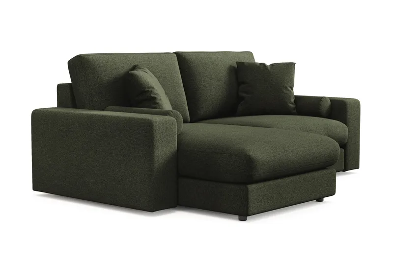 Arken Lyx 3-sits Vändbar L-formad Djup Divansoffa i Tyg - Grön - Products - Möbler - Soffa - Divansoffa & schäslongsoffa - 3 sits soffa med divan