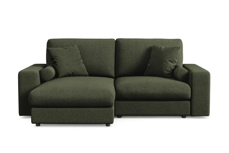 Arken Lyx 3-sits Vändbar L-formad Djup Divansoffa i Tyg - Grön - Products - Möbler - Soffa - Divansoffa & schäslongsoffa - 3 sits soffa med divan
