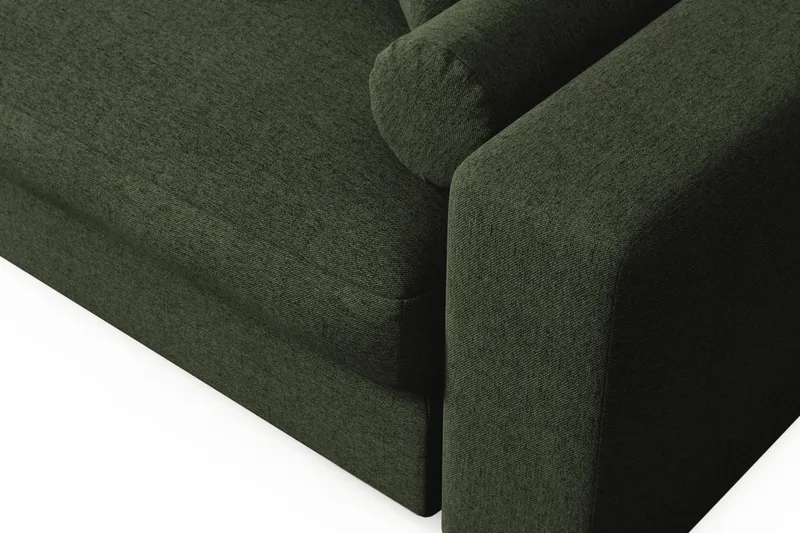 Arken Lyx 3-sits Vändbar L-formad Djup Divansoffa i Tyg - Grön - Products - Möbler - Soffa - Divansoffa & schäslongsoffa - 3 sits soffa med divan