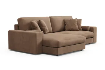 Arken Lyx 4-sits Vändbar L-formad Djup Divansoffa i Manchester - Brun - Products - Möbler - Soffa - Divansoffa & schäslongsoffa - 4 sits soffa med divan
