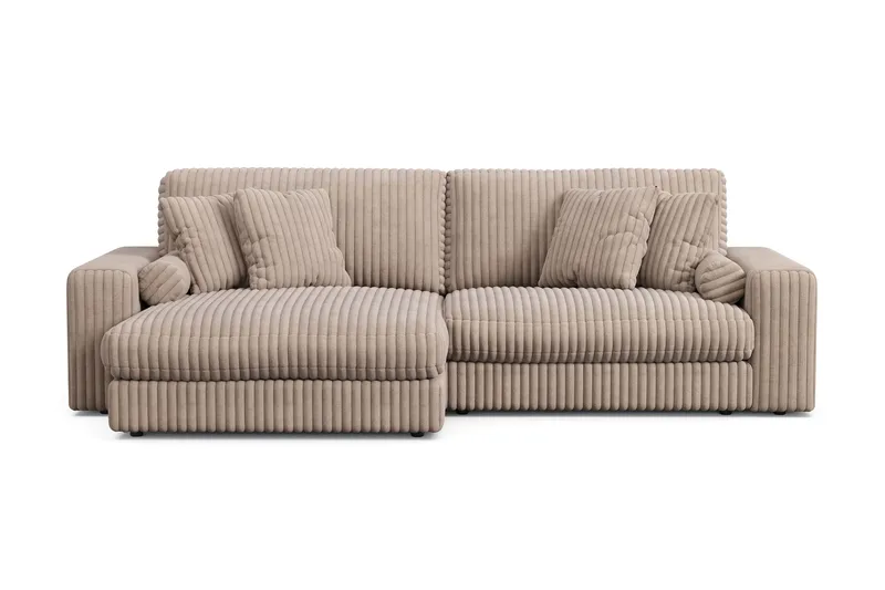 Arken Lyx 4-sits Vändbar L-formad Djup Divansoffa i Manchester - Greige - Products - Möbler - Soffa - Divansoffa & schäslongsoffa - 4 sits soffa med divan