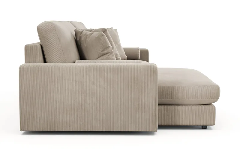 Arken Lyx 4-sits Vändbar L-formad Djup Divansoffa i Manchester - Greige - Products - Möbler - Soffa - Divansoffa & schäslongsoffa - 4 sits soffa med divan