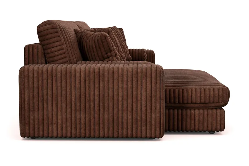 Arken Lyx 4-sits Vändbar L-formad Djup Divansoffa i Manchester - Mörkbrun - Products - Möbler - Soffa - Divansoffa & schäslongsoffa - 4 sits soffa med divan