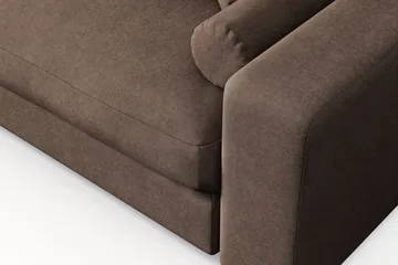 Arken Lyx 4-sits Vändbar L-formad Djup Divansoffa i Tyg - Brun - Products - Möbler - Soffa - Divansoffa & schäslongsoffa - 4 sits soffa med divan
