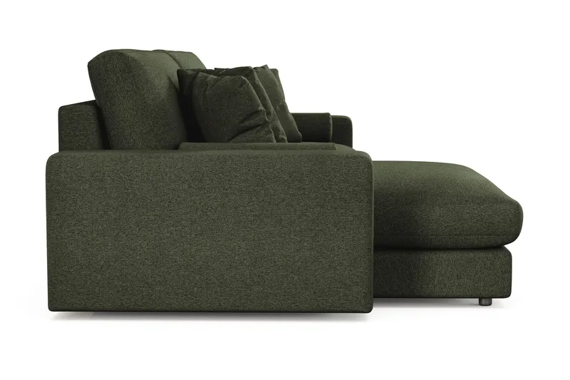 Arken Lyx 4-sits Vändbar L-formad Djup Divansoffa i Tyg - Grön - Products - Möbler - Soffa - Divansoffa & schäslongsoffa - 4 sits soffa med divan