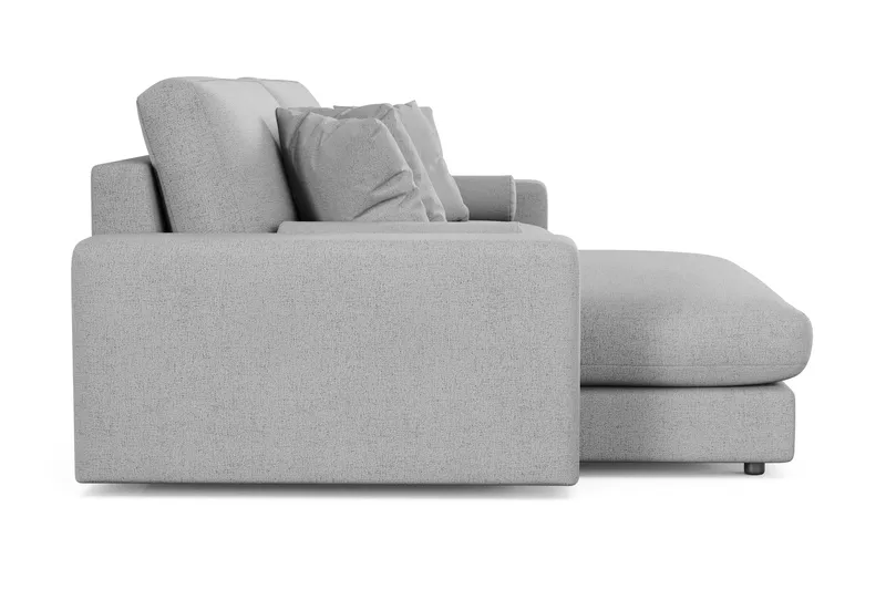 Arken Lyx 4-sits Vändbar L-formad Djup Divansoffa i Tyg - Ljusgrå - Products - Möbler - Soffa - Divansoffa & schäslongsoffa - 4 sits soffa med divan