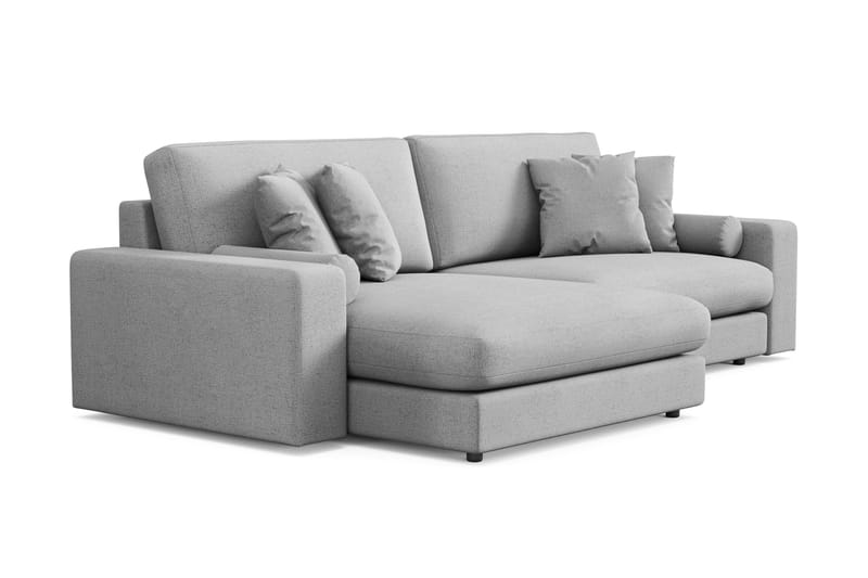 Arken Lyx 4-sits Vändbar L-formad Djup Divansoffa i Tyg - Ljusgrå - Products - Möbler - Soffa - Divansoffa & schäslongsoffa - 4 sits soffa med divan