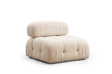 Belgin Bubblig Divansoffa 3-sits 288 cm med fasta armstöd och repdetaljer - Ljus / Beige - Products - Möbler - Soffa - Divansoffa & schäslongsoffa - 3 sits soffa med divan