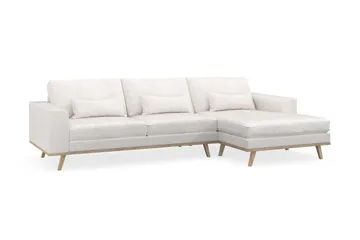 Copenhagen 4-sits Högervänd L-formad Divansoffa i Bouclé - Vit - Products - Möbler - Soffa - Divansoffa & schäslongsoffa - 4 sits soffa med divan