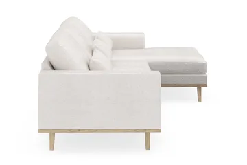 Copenhagen 4-sits Högervänd L-formad Divansoffa i Bouclé - Vit - Products - Möbler - Soffa - Divansoffa & schäslongsoffa - 4 sits soffa med divan