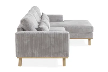 Copenhagen 4-sits Högervänd L-formad Divansoffa i Manchester - Ljusgrå - Products - Möbler - Soffa - Divansoffa & schäslongsoffa - 4 sits soffa med divan