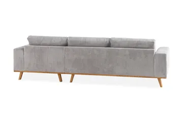 Copenhagen 4-sits Högervänd L-formad Divansoffa i Manchester - Ljusgrå - Products - Möbler - Soffa - Divansoffa & schäslongsoffa - 4 sits soffa med divan