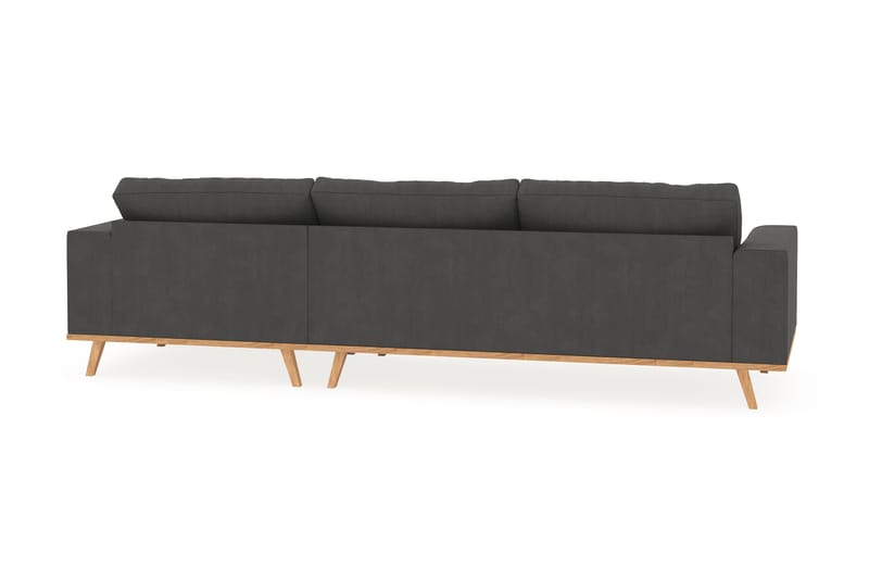 Copenhagen 4-sits Högervänd L-formad Divansoffa i Manchester - Mörkgrå - Products - Möbler - Soffa - Divansoffa & schäslongsoffa - 4 sits soffa med divan