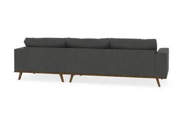 Copenhagen 4-sits Högervänd L-formad Divansoffa i Manchester - Mörkgrå - Products - Möbler - Soffa - Divansoffa & schäslongsoffa - 4 sits soffa med divan