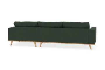 Copenhagen 4-sits Högervänd L-formad Divansoffa i Manchester - Mörkgrön - Products - Möbler - Soffa - Divansoffa & schäslongsoffa - 4 sits soffa med divan