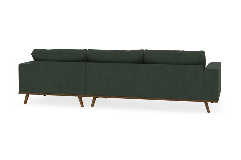 Copenhagen 4-sits Högervänd L-formad Divansoffa i Manchester - Mörkgrön - Products - Möbler - Soffa - Divansoffa & schäslongsoffa - 4 sits soffa med divan