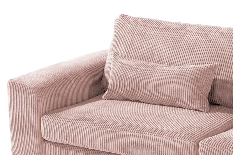 Copenhagen 4-sits Högervänd L-formad Divansoffa i Manchester - Rosa - Products - Möbler - Soffa - Divansoffa & schäslongsoffa - 4 sits soffa med divan