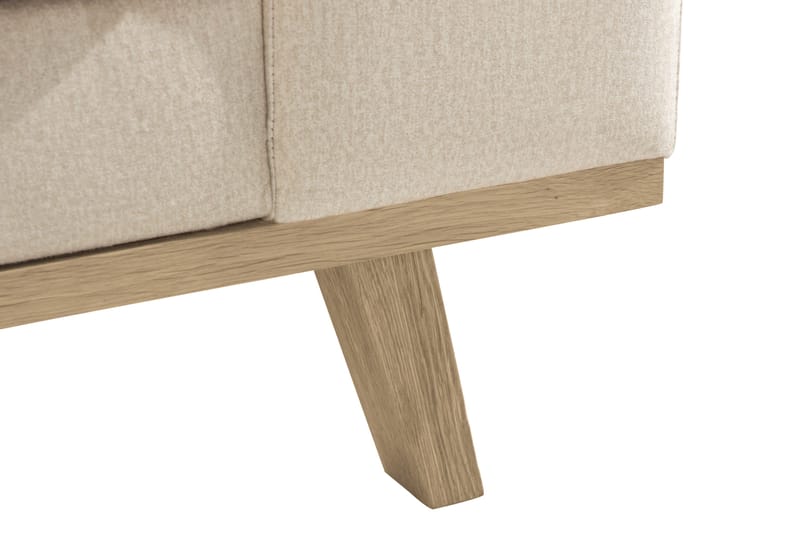 Copenhagen 4-sits Högervänd L-formad Divansoffa i Sammet - Beige - Products - Möbler - Soffa - Divansoffa & schäslongsoffa - 4 sits soffa med divan