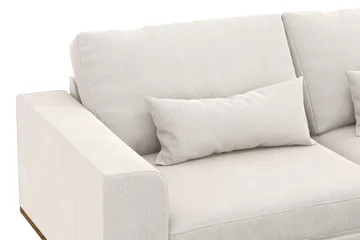 Copenhagen 4-sits Högervänd L-formad Divansoffa i Sammet - Krämvit - Products - Möbler - Soffa - Divansoffa & schäslongsoffa - 4 sits soffa med divan