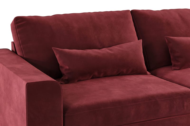 Copenhagen 4-sits Högervänd L-formad Divansoffa i Sammet - Lila - Products - Möbler - Soffa - Divansoffa & schäslongsoffa - 4 sits soffa med divan