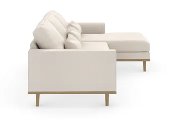 Copenhagen 4-sits Högervänd L-formad Divansoffa i Tyg - Beige - Products - Möbler - Soffa - Divansoffa & schäslongsoffa - 4 sits soffa med divan