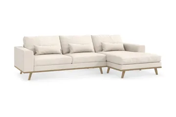 Copenhagen 4-sits Högervänd L-formad Divansoffa i Tyg - Beige - Products - Möbler - Soffa - Divansoffa & schäslongsoffa - 4 sits soffa med divan