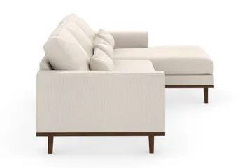 Copenhagen 4-sits Högervänd L-formad Divansoffa i Tyg - Beige - Products - Möbler - Soffa - Divansoffa & schäslongsoffa - 4 sits soffa med divan