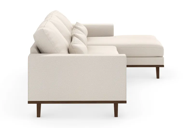 Copenhagen 4-sits Högervänd L-formad Divansoffa i Tyg - Beige - Products - Möbler - Soffa - Divansoffa & schäslongsoffa - 4 sits soffa med divan