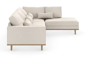 Copenhagen 4-sits Högervänd L-formad Divansoffa i Tyg - Beige - Products - Möbler - Soffa - Divansoffa & schäslongsoffa - 4 sits soffa med divan