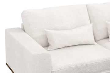 Copenhagen 4-sits Högervänd L-formad Schäslongsoffa i Bouclé - Vit - Products - Möbler - Soffa - Divansoffa & schäslongsoffa - 4 sits soffa med divan