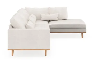 Copenhagen 4-sits Högervänd L-formad Schäslongsoffa i Bouclé - Vit - Products - Möbler - Soffa - Divansoffa & schäslongsoffa - 4 sits soffa med divan