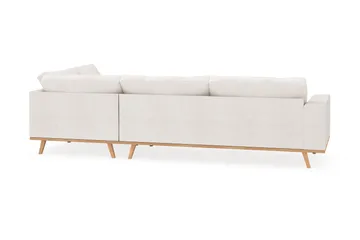 Copenhagen 4-sits Högervänd L-formad Schäslongsoffa i Bouclé - Vit - Products - Möbler - Soffa - Divansoffa & schäslongsoffa - 4 sits soffa med divan