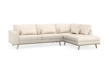 Copenhagen 4-sits Högervänd L-formad Schäslongsoffa i Manchester - Beige - Products - Möbler - Soffa - Divansoffa & schäslongsoffa - 4 sits soffa med divan