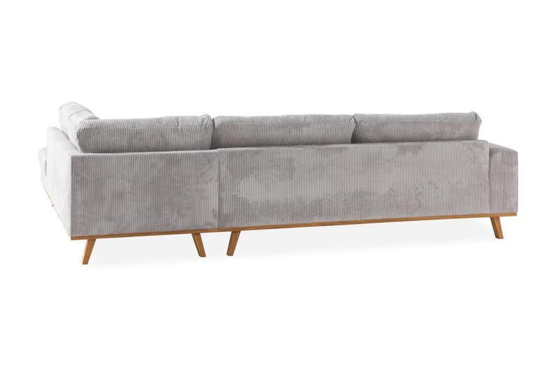 Copenhagen 4-sits Högervänd L-formad Schäslongsoffa i Manchester - Ljusgrå - Products - Möbler - Soffa - Divansoffa & schäslongsoffa - 4 sits soffa med divan