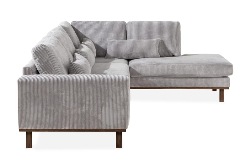 Copenhagen 4-sits Högervänd L-formad Schäslongsoffa i Manchester - Ljusgrå - Products - Möbler - Soffa - Divansoffa & schäslongsoffa - 4 sits soffa med divan