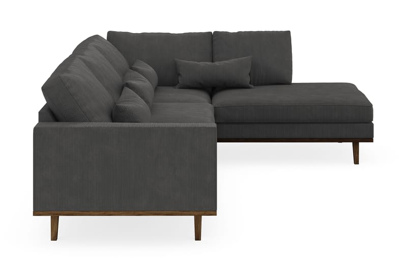 Copenhagen 4-sits Högervänd L-formad Schäslongsoffa i Manchester - Mörkgrå - Products - Möbler - Soffa - Divansoffa & schäslongsoffa - 4 sits soffa med divan