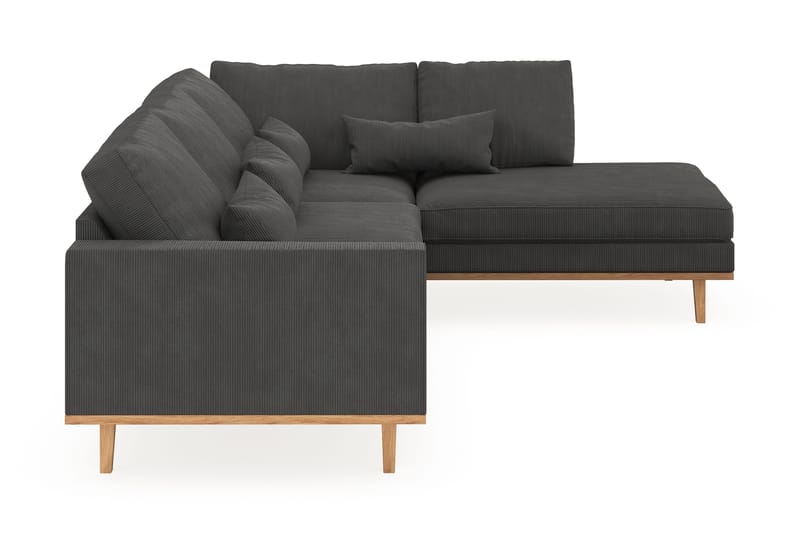 Copenhagen 4-sits Högervänd L-formad Schäslongsoffa i Manchester - Mörkgrå - Products - Möbler - Soffa - Divansoffa & schäslongsoffa - 4 sits soffa med divan