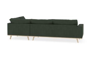 Copenhagen 4-sits Högervänd L-formad Schäslongsoffa i Manchester - Mörkgrön - Products - Möbler - Soffa - Divansoffa & schäslongsoffa - 4 sits soffa med divan