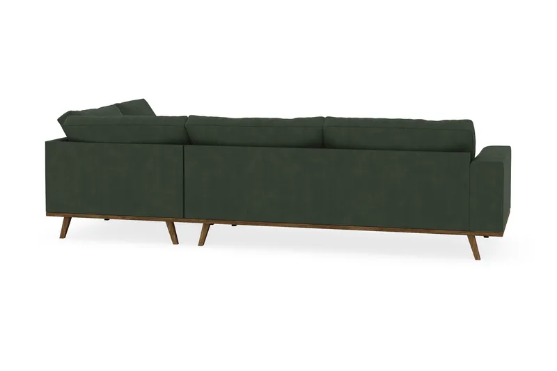 Copenhagen 4-sits Högervänd L-formad Schäslongsoffa i Manchester - Mörkgrön - Products - Möbler - Soffa - Divansoffa & schäslongsoffa - 4 sits soffa med divan