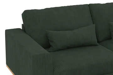 Copenhagen 4-sits Högervänd L-formad Schäslongsoffa i Manchester - Mörkgrön - Products - Möbler - Soffa - Divansoffa & schäslongsoffa - 4 sits soffa med divan