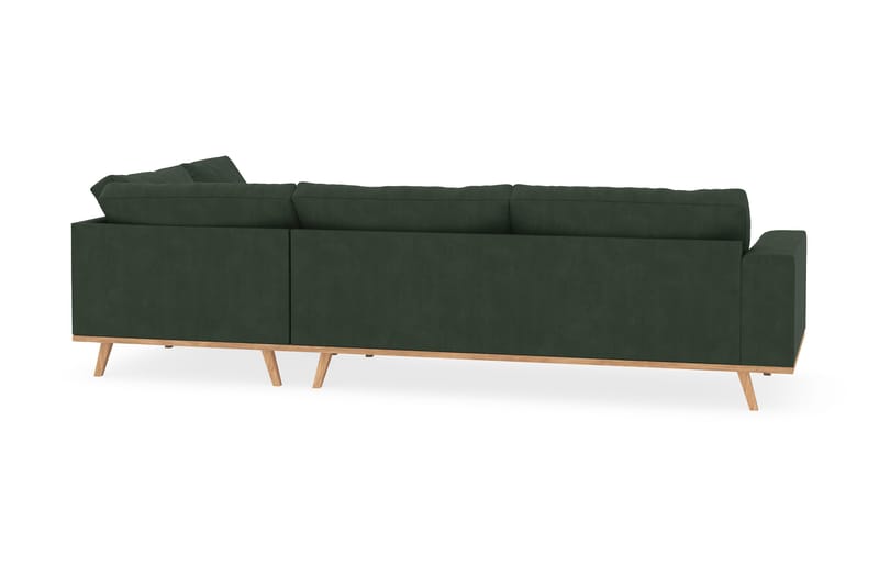 Copenhagen 4-sits Högervänd L-formad Schäslongsoffa i Manchester - Mörkgrön - Products - Möbler - Soffa - Divansoffa & schäslongsoffa - 4 sits soffa med divan