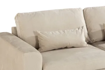 Copenhagen 4-sits Högervänd L-formad Schäslongsoffa i Sammet - Beige - Products - Möbler - Soffa - Divansoffa & schäslongsoffa - 4 sits soffa med divan