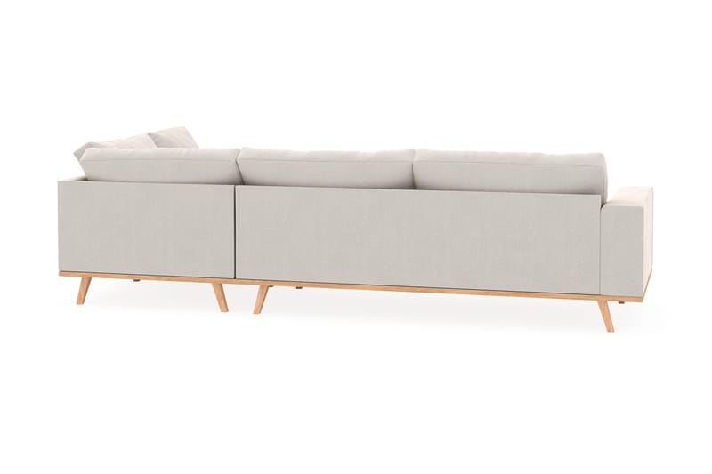Copenhagen 4-sits Högervänd L-formad Schäslongsoffa i Sammet - Krämvit - Products - Möbler - Soffa - Divansoffa & schäslongsoffa - 4 sits soffa med divan