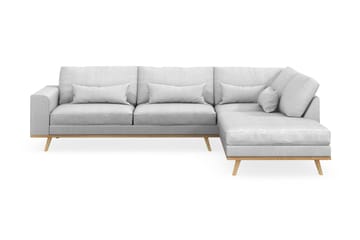 Copenhagen 4-sits Högervänd L-formad Schäslongsoffa i Tyg - Ljusgrå - Products - Möbler - Soffa - Divansoffa & schäslongsoffa - 4 sits soffa med divan