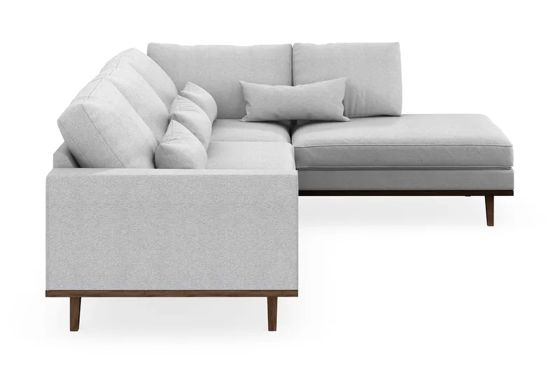 Copenhagen 4-sits Högervänd L-formad Schäslongsoffa i Tyg - Ljusgrå - Products - Möbler - Soffa - Divansoffa & schäslongsoffa - 4 sits soffa med divan