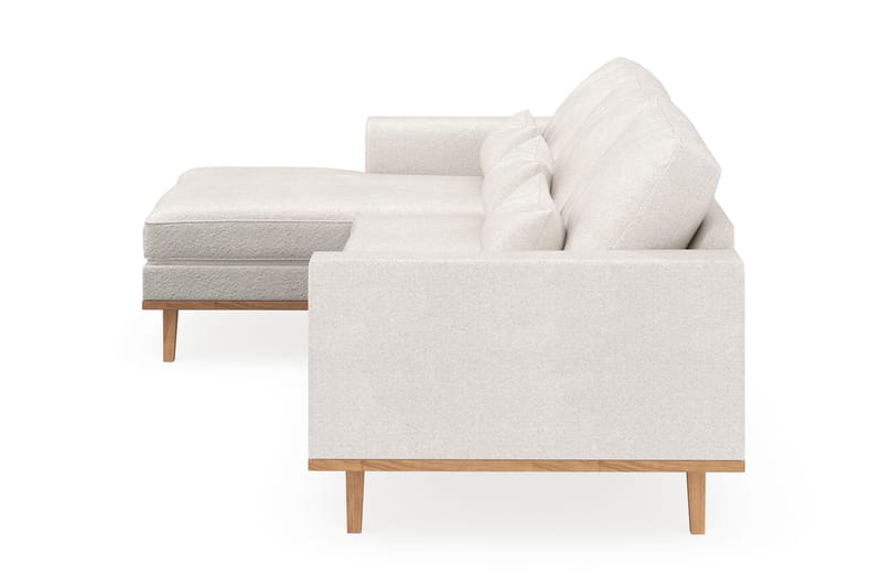 Copenhagen 4-sits Vänstervänd L-formad Divansoffa i Bouclé - Vit - Products - Möbler - Soffa - Divansoffa & schäslongsoffa - 4 sits soffa med divan