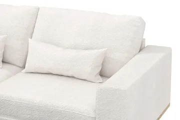 Copenhagen 4-sits Vänstervänd L-formad Divansoffa i Bouclé - Vit - Products - Möbler - Soffa - Divansoffa & schäslongsoffa - 4 sits soffa med divan